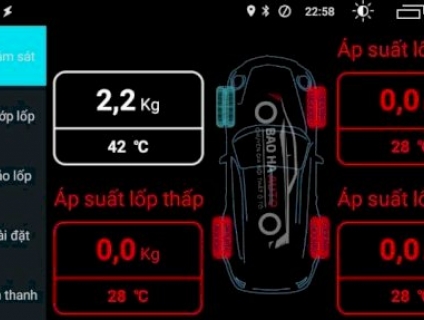 Cảm biến áp xuất lốp TN602 Cài Trực Tiếp Xem Trên Màn Androi
