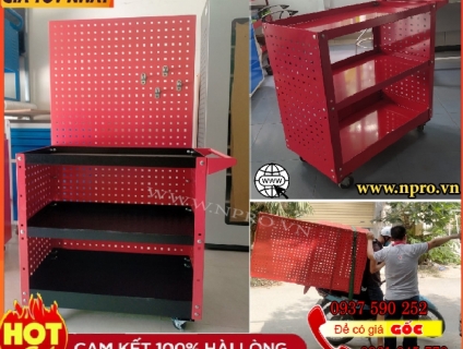 Kệ đồ nghề 3 ngăn kèm bảng treo dụng cụ