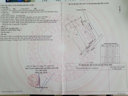 2 LÔ ĐẤT MẶT TIỀN BIỂN CẦN GIỜ