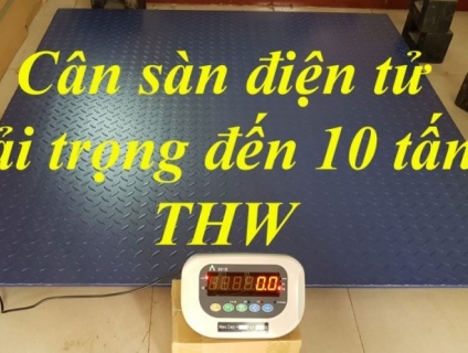 Cân sàn điện tử THW 3 tấn, kích thước 1m x  1m