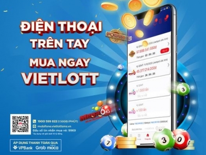Mua vé số Vietlott dễ dàng, tiện lợi thông qua ứng dụng Vietlott SMS