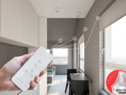 Rèm cửa văn phòng để trang trí