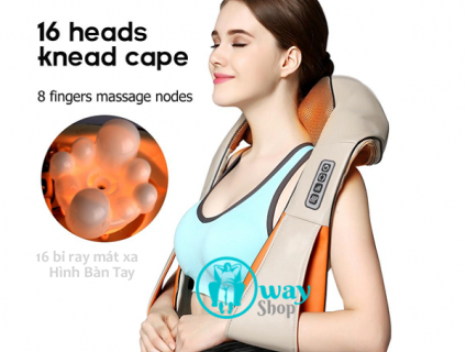 Đai massage khoác vai 16 bi Ayosun hàn quốc chính hãng