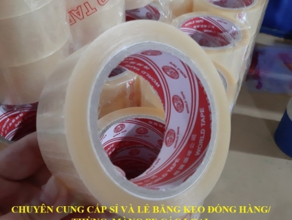 sỉ các loại băng keo trong dán thùng giá tại xưởng
