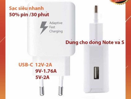 Củ sạc nhanh Samsung EP-TA300 25W (Hỗ trợ 10W, 15W)