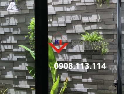 Giải pháp đá ốp tường sân sau khu vực bếp tạo không gian đẹp