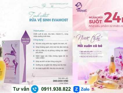 Dung dịch vệ sinh phụ nữ Evamost - nhã phương