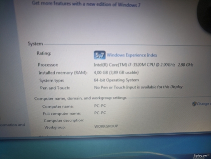 Dell e6230 i7 xài tốt hư pin