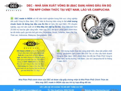 VÒNG BI DEC ẤN ĐỘ TÌM NPP TẠI VIỆT NAM, LÀO & CAMPUCHIA.