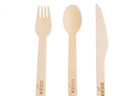 DAO MUỖNG NĨA GỖ DÙNG 1 LẦN - KEGO