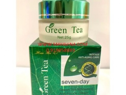 Kem Trà Xanh Green Tea Hua Shu Li Seven Day Trắng Da Trị Nám, Tàn Nhan