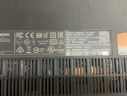 (HCM) Cần thay vỏ laptop Lenovo + bàn phím