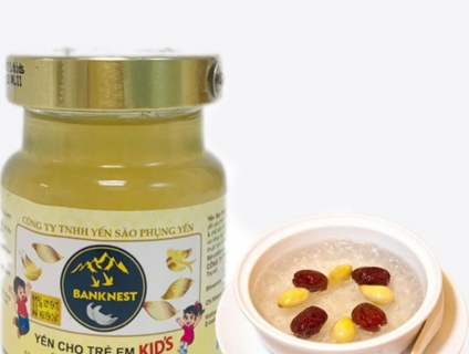 Yến sào tươi chưng sẵn đóng hũ cho trẻ em <12 tuổi