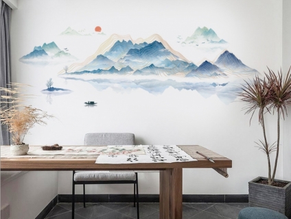 Decal dán tường trang trí nhà cửa phong cách Hàn Quốc siêu đẹp