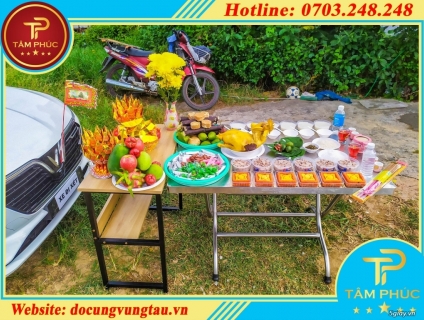 Mâm cúng xe mới tại Vũng Tàu. HOTLINE: 0703.248.248