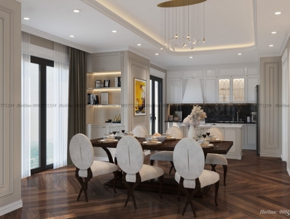 Một số không gian thiết kế nội thất tân cổ điển đơn giản – tinh tế