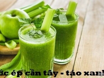 Cách làm nước ép Cần tây và chanh