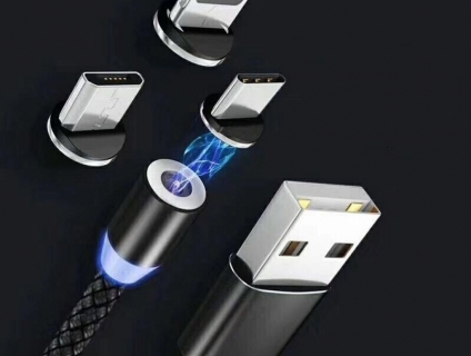 Cáp Sạc Nam Châm 3 Trong 1