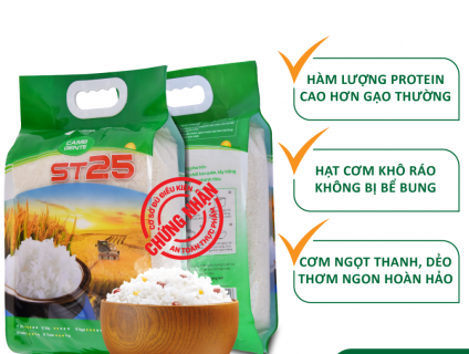 GIÁ HOT !!!! ST25 gente food túi 5kg 165,000 chỉ còn 127,500