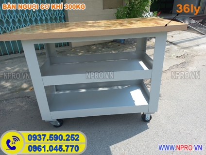 Bàn nguội cơ khí 300kg, bàn nguội kết hợp kệ dụng cụ, bàn nguội cỡ nhỏ