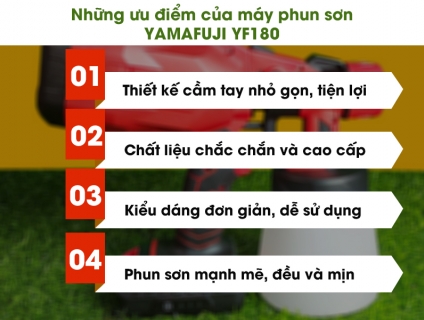 Máy phun sơn chạy pin Yamafuji YF180