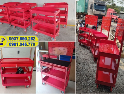 Xe đẩy dụng cụ thiết bị, xe đựng đồ nghề sửa chữa chất lượng giá tốt