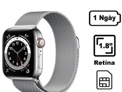 Apple watch thép 6 44mm milan new seal esim
