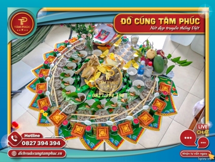 Mâm cúng mụ cho bé mới nhất bên e