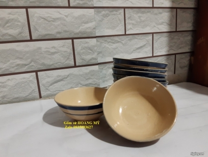 chén kiểu xưa NAM BỘ - Chén cơm viền xanh