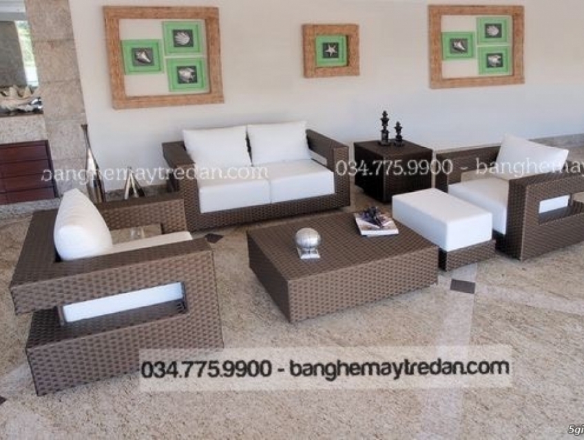 Sofa nhựa giả mây phòng khách - Thư giãn và đẳng cấp
