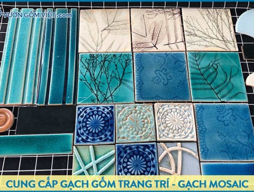 Gạch gốm mosaic trang trí vừa đẹp vừa tiết kiệm chi phí