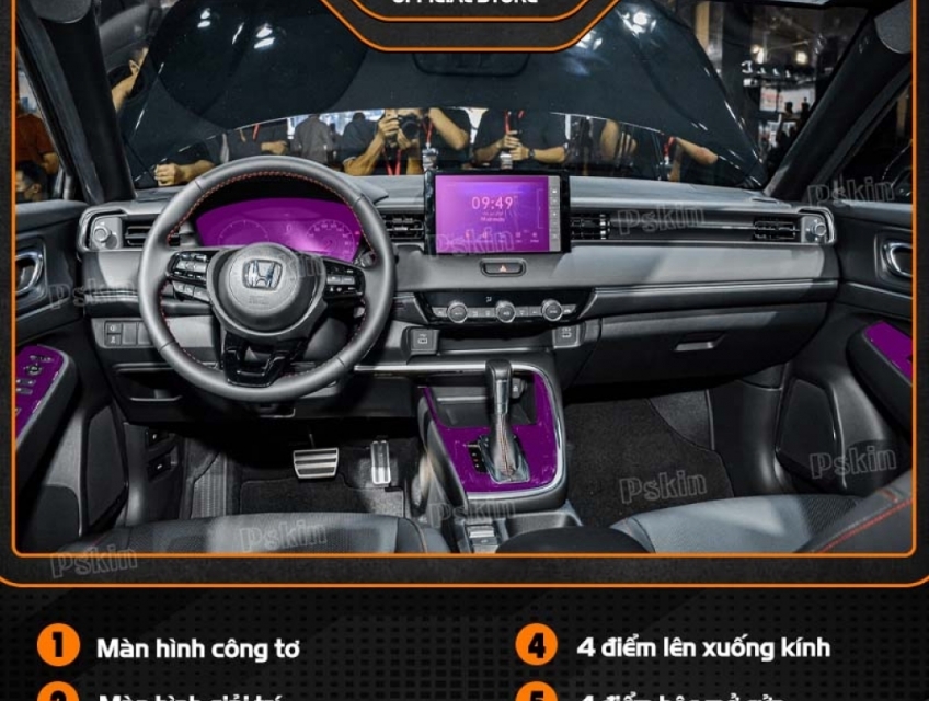 Dán PPF chống xước xe ô tô Honda HRV 2022 – 2023 bảo vệ nội thất tối ư