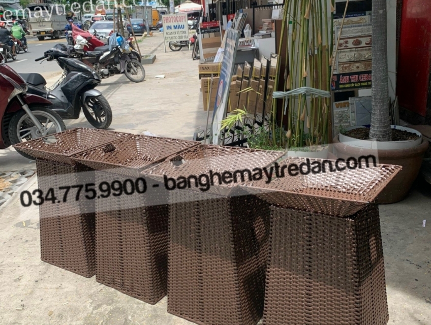 Nơi bán giỏ đựng đồ nhựa giả mây trong siêu thị