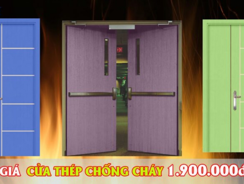 Báo Giá Cửa Thép Chống Cháy 2.100.000đ ✅[Đã Kiểm Định]