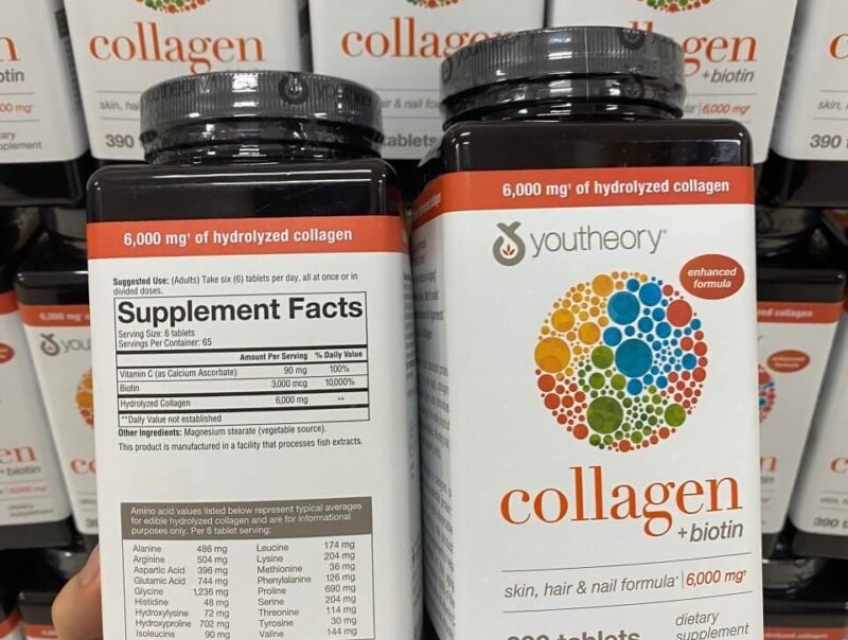 Viên Uống Bổ Sung Collagen Youtheory (390v) 11/2024 – Mỹ