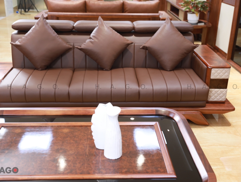 Sofa Gỗ Óc Chó Poseido S