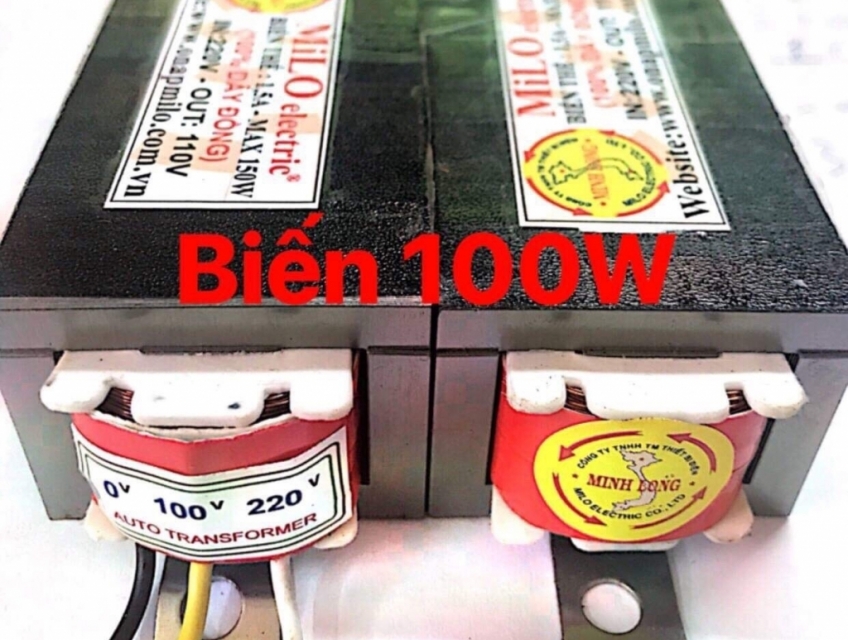 biến thế công suất 100w dùng cho quạt nội địa