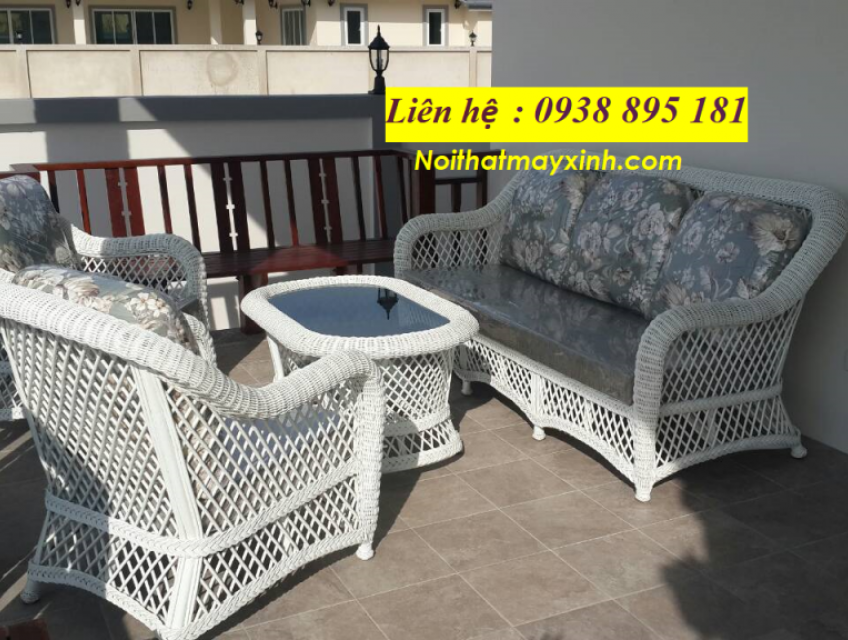 Bàn ghế Sofa mây tre đan
