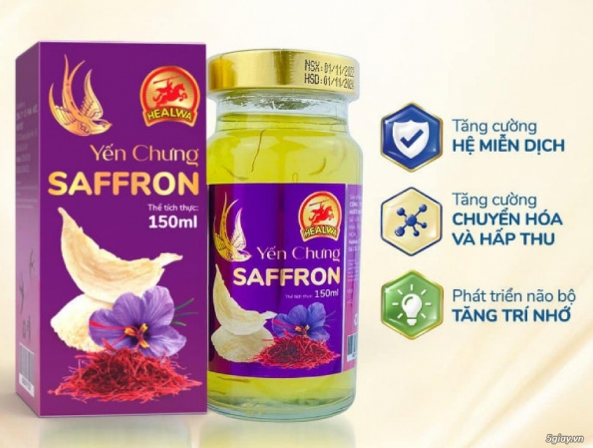 Yến chưng saffron bổ dưỡng cho trẻ em và người cao tuổi ở HCM giá rẻ