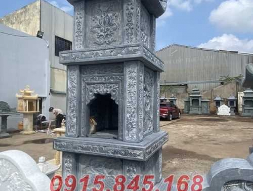 11 Tháp mộ sư để hài cốt đá đơn giản đẹp Toàn Quốc