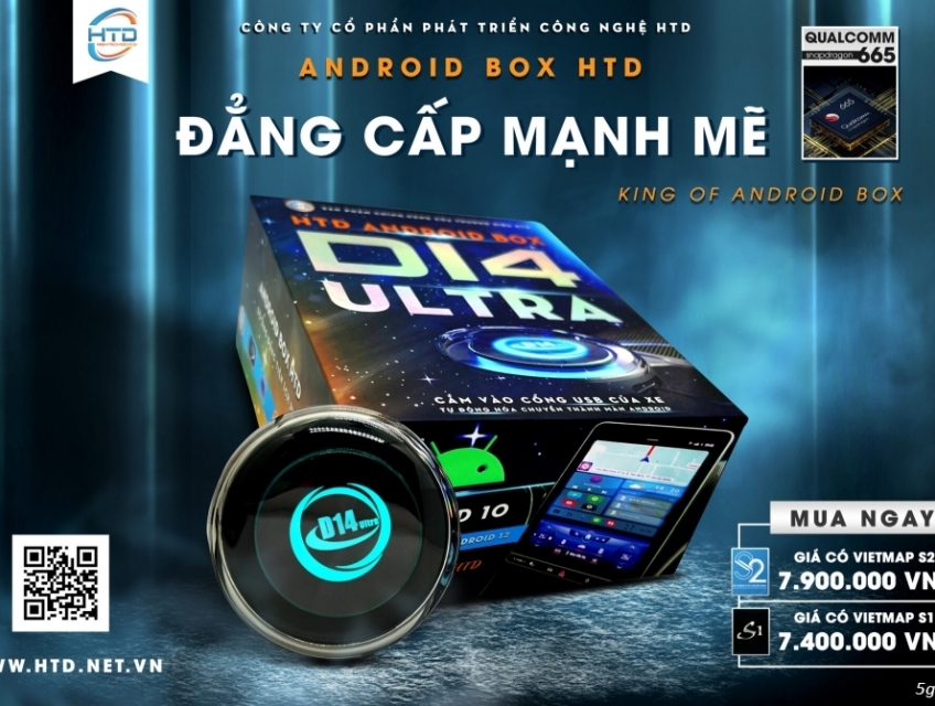 Android Box D14 Ultra cho ô tô thế hệ mới