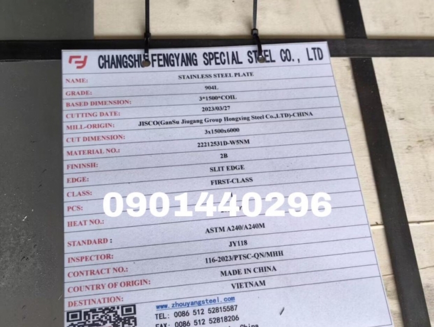 Cần Bán Tấm Inox 904L / SUS904L