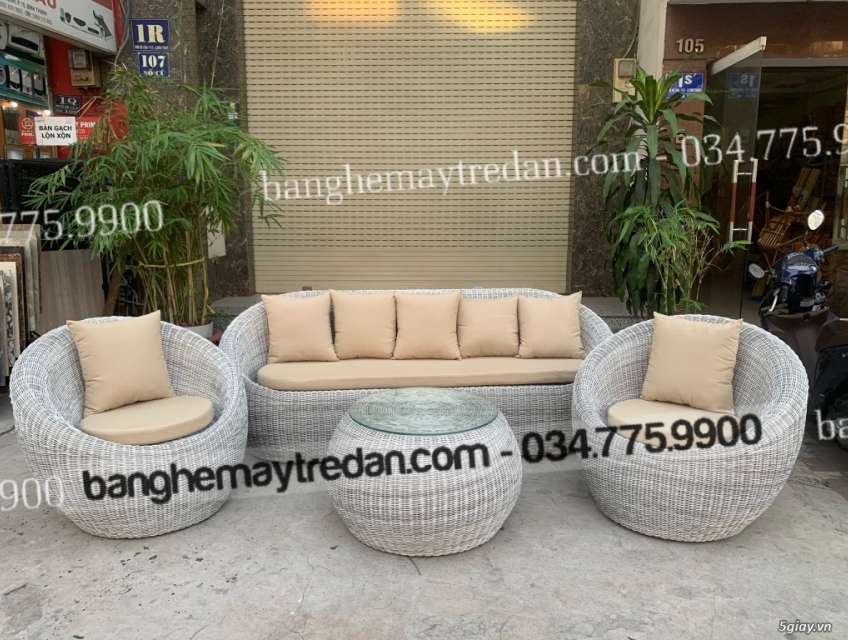 5 ưu điểm tuyệt vời của sofa nhựa giả mây mang lại