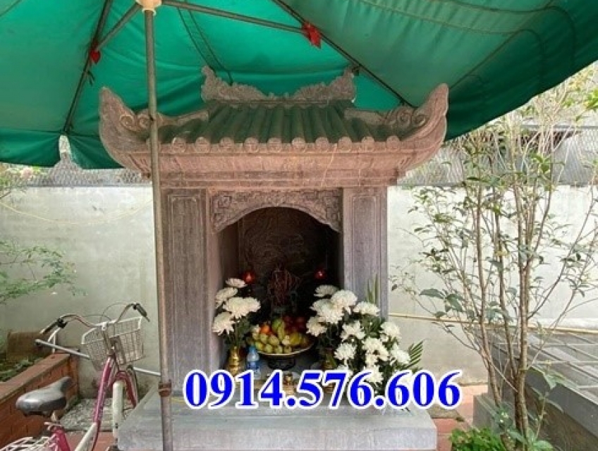 16 Ban bàn thờ đá xanh đẹp bán Hoà Bình