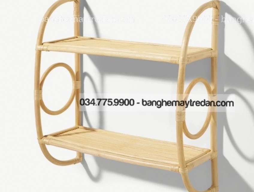 Kệ mây treo trang trí giá rẻ - Mây Tre Lục Bình