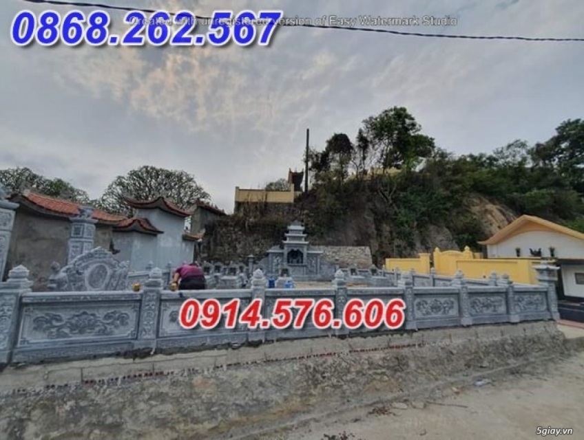 20 Lan can lăng mộ đá nguyên khối ninh bình