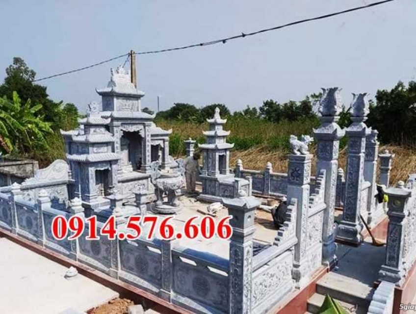 51 Lan can nhà mồ đá nguyên khối đẹp Lạng Sơn