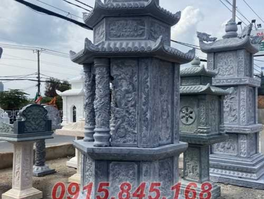 12+ Tháp mộ sư đá xanh khối đẹp nhất Hà Giang