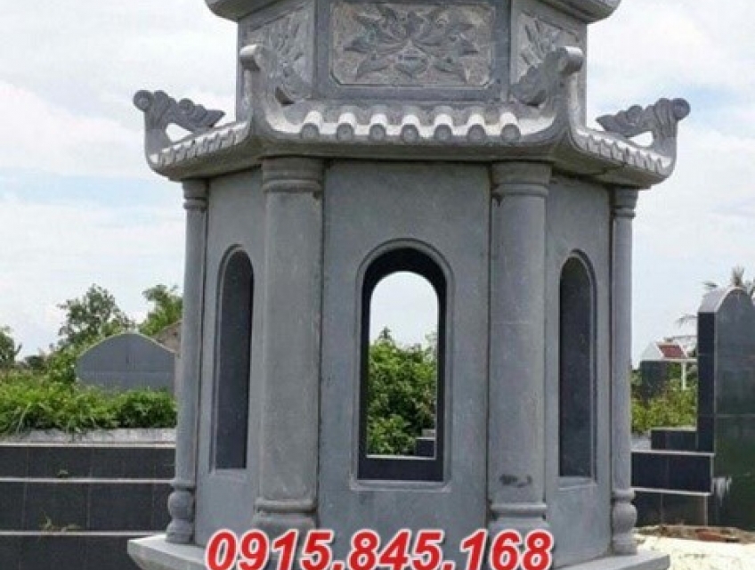 13+ Tháp mộ sư đá xanh khối đẹp nhất Yên Bái