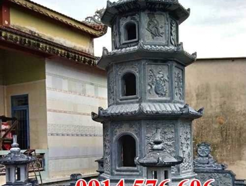 15+ Mẫu mộ tháp sư trụ trì bằng đá đẹp bán hà nội